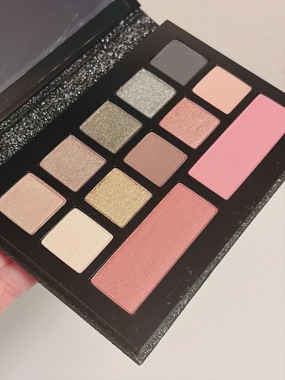 Lancome Eye Shadow & Blush Palette Glow 12 Color Makeup Palette New No Box